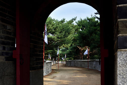 팔달산 능선 남쪽 용도 모습.