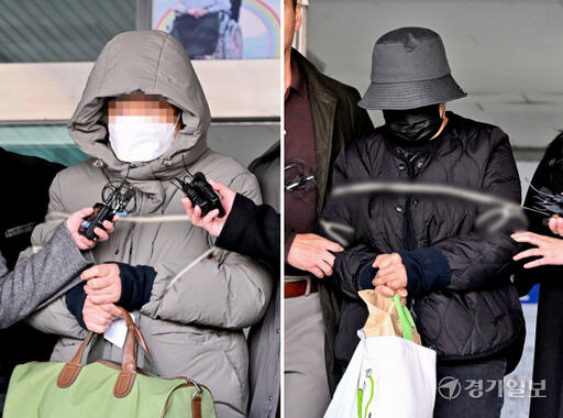 8일 오전 수원남부경찰서에서 수원 일대에서 700억원대 전세사기를 벌인 부부가 검찰에 송치되고 있다. 이들 부부는 18개의 법인을 만든 후 임차인과 각 1억원 상당의 전세계약을 체결, 계약 기간이 종료된 후 보증금을 돌려주지 않은 혐의를 받고 있다. 이들에게 접수된 전세사기 관련 고소장은 474건, 피해액은 714억여원에 이르는 것으로 알려졌다. 윤원규기자