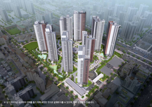 인천 계양구 작전동 두산위브더제니스 센트럴 계양 조감도.