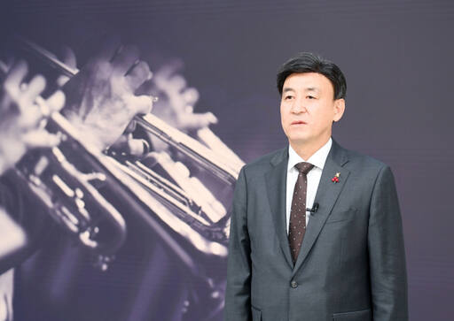 방세환 광주시장이 곤지암 리조트를 ‘2024 세계관악컨퍼런스’ 공식숙소로 지정한다고 발표하고 있다. 광주시 제공
