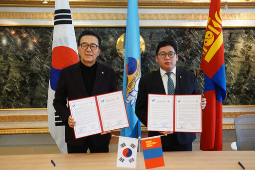 인천 연수구가 몽골 칭길테 지역에서 청소년 국제 프로그램 운영을 위한 국제교류 재개 양해각서를 했다. 구 제공
