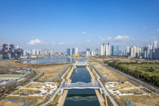 인천 송도국제도시에 있는 워터프런트 전경. 인천경제청 제공