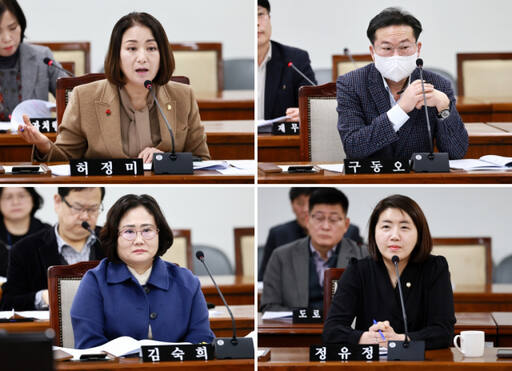 지난 1일 인천 부평구의회에서 열린 제260회 임시회 제6차 상임위원회에서 구의원들이 조례안에 대한 의견 수렴을 하고 있다. 부평구의회 제공