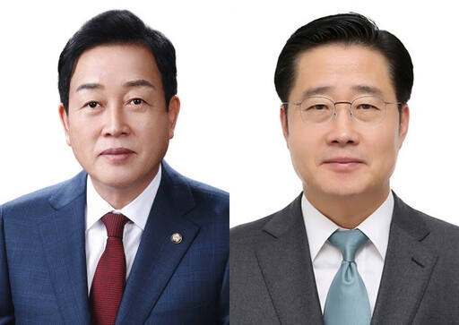 국민의 힘 여주양평지역에 출마한 김선교 예비후보(왼쪽)와 이태규 예비후보(오른쪽). 경깅리보 DB