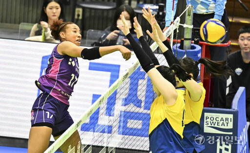 여자프로배구 흥국생명, 현대건설에 3-0으로 승리 [포토뉴스]