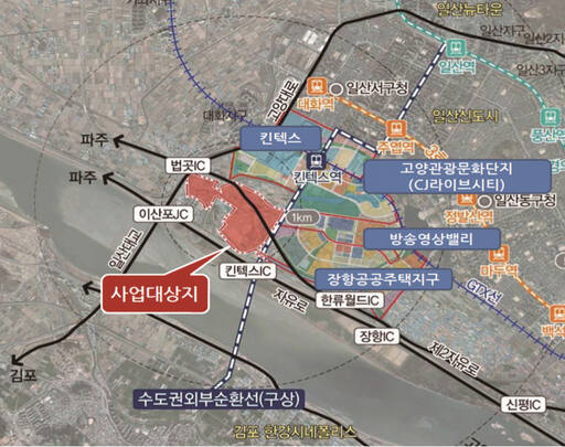 일산테크노밸리 위치도. 일산TV 홈페이지 캡처