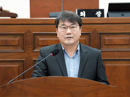 5분 자유발언에 나선 하남시의회 최훈종 의원. 하남시의회 제공