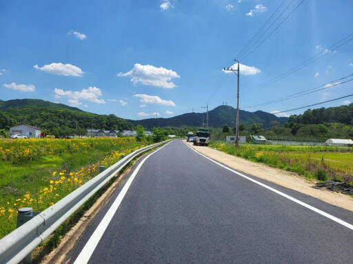 지난해 개발제한구역 주민지원사업 일환으로 진행된 양주시 광사동 568-5번지 일원 도로정비사업. 경기도 제공