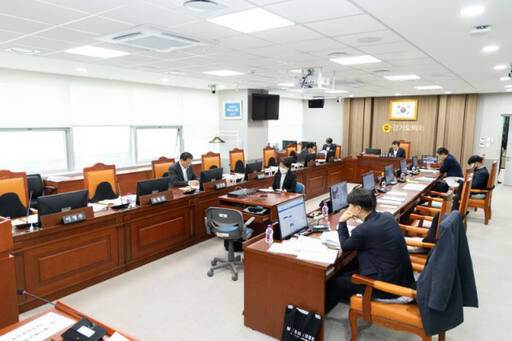 지난 23일 열린 경기도의회 건설교통위원회 제3차 회의 모습. 경기도의회 제공