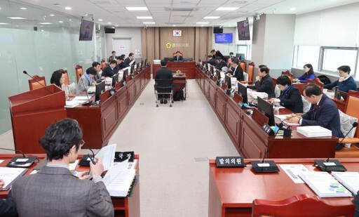 26일 경기도의회에서 열린 도의회 문화체육관광위원회 회의 모습. 경기도의회 제공