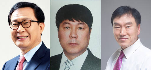 8일 개혁신당 공천관리위원회의 공천장을 받은 문병호 전 의원, 최인철 노사모 전 중앙윤리위원장, 권상기 대표.(왼쪽부터)