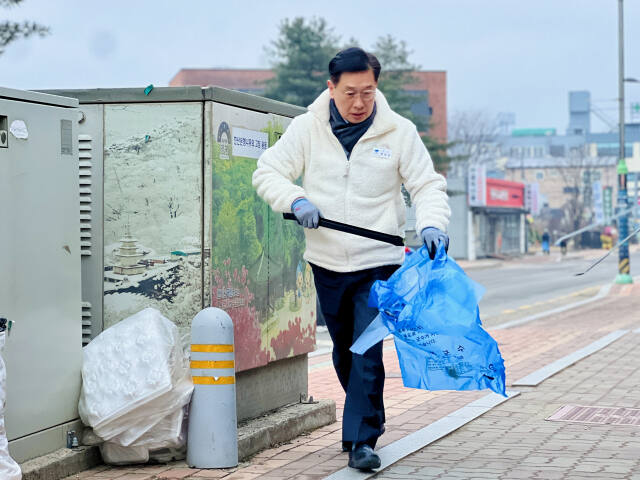 전진선 양평군수, 용문면서 ‘깨끗한 매력 용문’ 캠페인