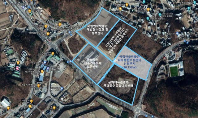 제22대 총선에서 파주 을 선거구로 편입된 탄현면 통일동산 내 ‘국립박물관 문화클러스터 조성사업’지. 경기일보 DB
