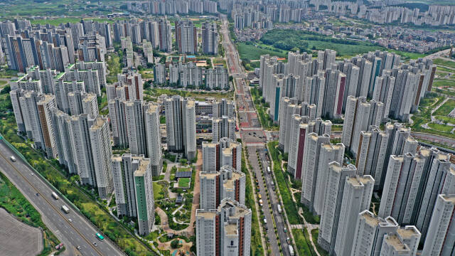 지난 2월 선거구 획정안이 국회를 통과하면서 새로이 만들어진 평택시병 선거구에 포함된 동삭동 전경. 평택시 제공