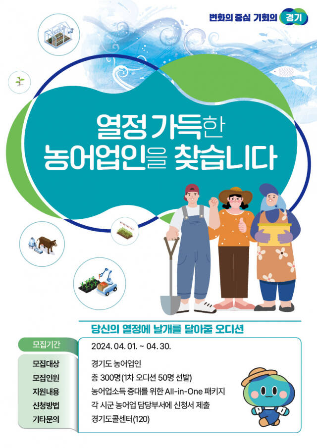 농어가 소득↓…경기도, 농어업인 소득 30% 높인다
