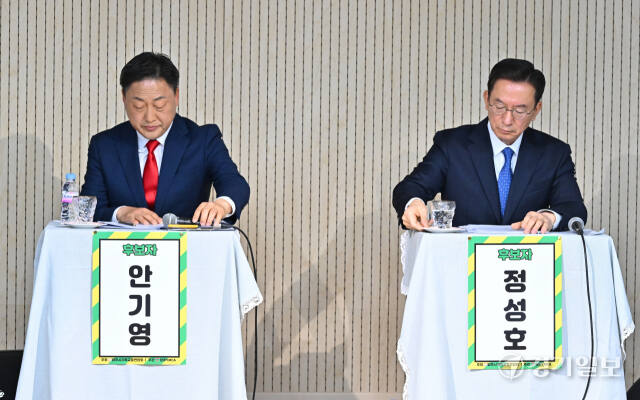 동두천시·양주시·연천군갑 정성호, 안기영 후보, 기독교 총연합회 토론회 [포토뉴스]