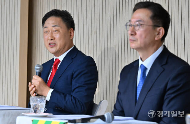 동두천시·양주시·연천군갑 정성호, 안기영 후보, 기독교 총연합회 토론회 [포토뉴스]