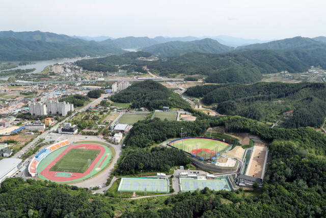 가평종합스포츠타운 전경. 가평군 제공