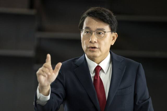 국민의힘 윤상현 인천 총괄선거대책위원장이 4·10 총선 각오를 밝히고 있다. 경기일보 DB