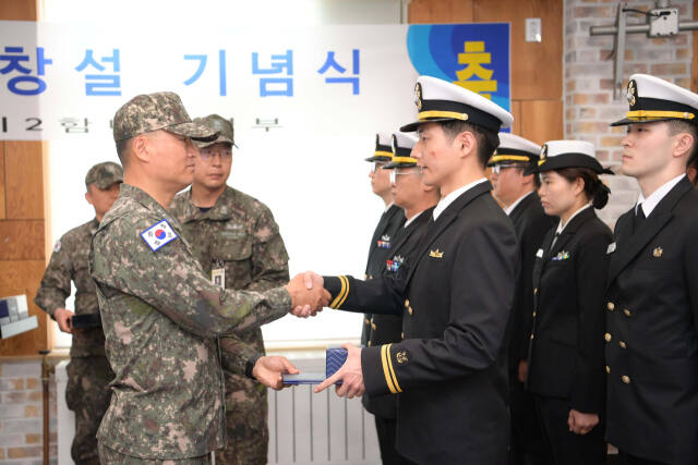15일 2함대 창설 78주년 기념식이 진행되고 있다. 2함대 제공