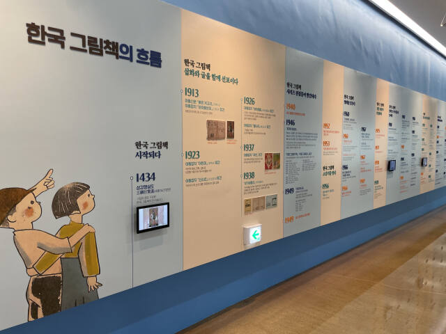 그림책꿈마루는 ‘한국 그림책의 흐름’을 시기별로 정리했다. 조혜정기자.