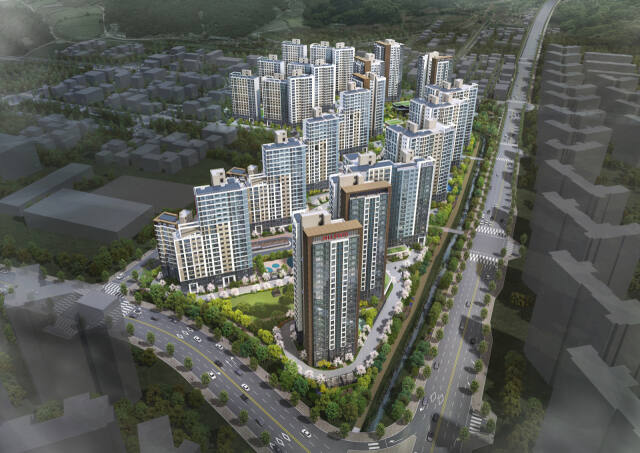 ‘힐스테이트 죽림더프라우드’ 조감도. 현대건설 제공