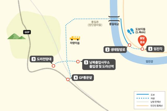 DMZ 평화의 길 파주 노선인 ‘임진각-도라산 코스’. 파주시 제공