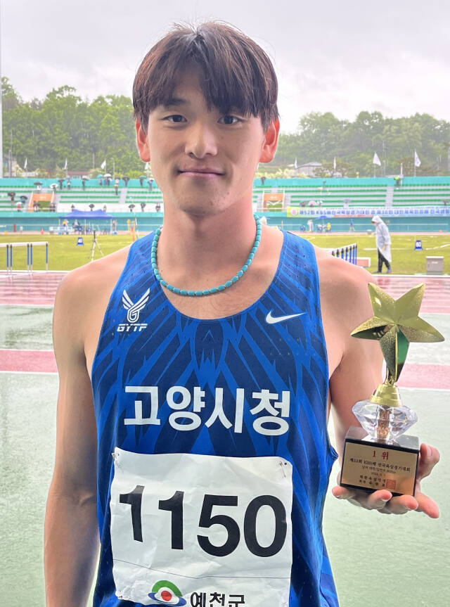 남자 일반부 800m 우승자 김규태.고양시청 제공