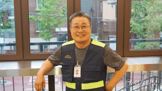 고양특례시 제4대 안전보안관 연합대장인 강재문 대장. 신진욱기자