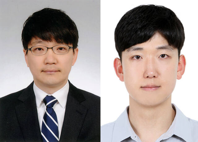 김태원 인하대학교 해양과학과 교수(왼쪽)와 박병용 인하대학교 바이오메디컬 사이언스·엔지니어링 전공 박사과정 학생. 인하대 제공