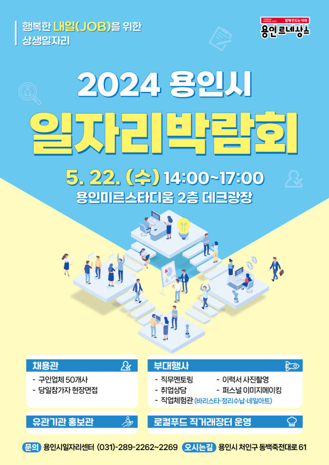용인특례시 일자리박람회 포스터. 용인특례시 제공