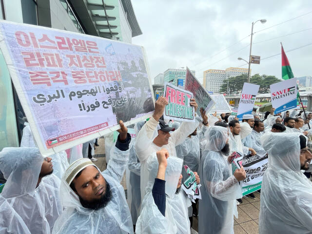 이스라엘 라파 공습은 "인종 청소" [포토뉴스]