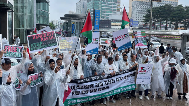 이스라엘 라파 공습은 "인종 청소" [포토뉴스]