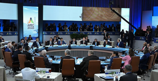 지난 2023년 미국 샌프란시스코에서 열린 아시아태평양경제협력체(APEC) 정상회의 모습. 연합뉴스