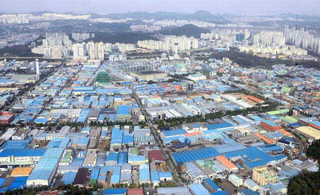 인천 남동구 고잔동 남동국가산업단지 전경. 경기일보DB