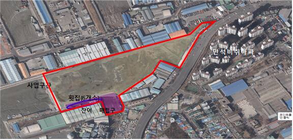 인천 중구 북성포구 준설토 투기장 위치도. 인천시 제공