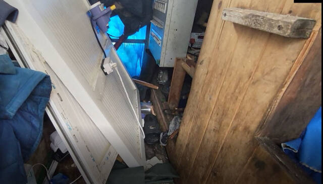 낚시어선과 충돌한 어선 A호 내부 모습. 평택해경 제공