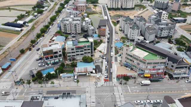용인특례시 처인구 백암면 백암리 소1-2호 도시계획도로 전경. 용인특례시 제공