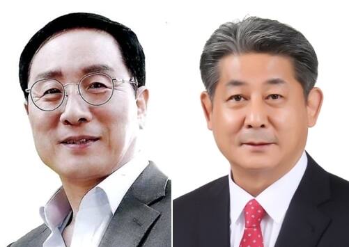 인천시의회 한민수 의회운영위원장(왼쪽), 정해권 산업경제위원장. 인천시의회 제공