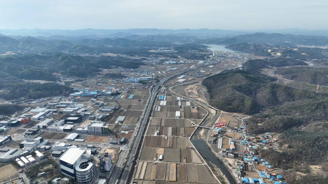용인 첨단 시스템반도체 국가산단이 들어설 처인구 이동·남사읍 일대 전경. 용인특례시 제공