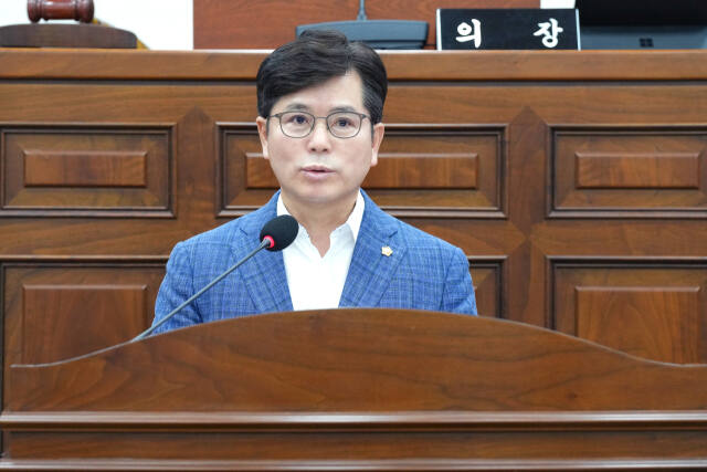 제9대 하남시의회 후반기 의장에 당선된 금광연 의원. 하남시의회 제공