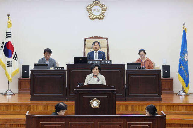 서점원 의회운영위원회 위원장이 발언하고 있다. 남동구의회 제공