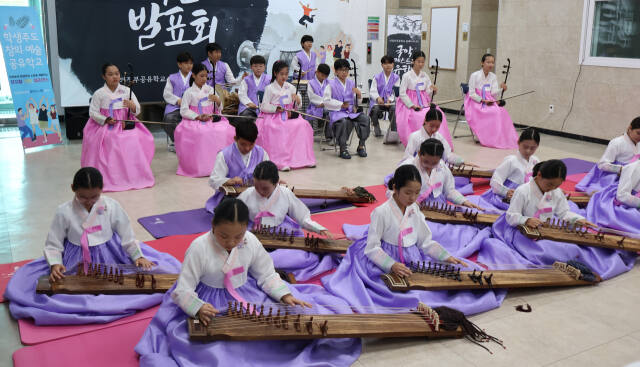 의정부공유학교 올래(ALL來) 첫 발표회. 의정부교육지원청 제공