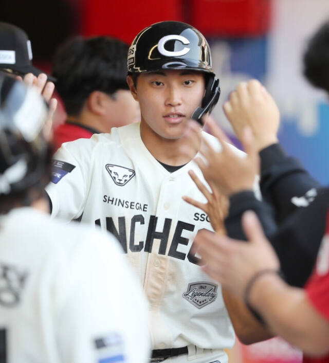 올스타전에 뽑힌 루키 박지환.SSG 제공