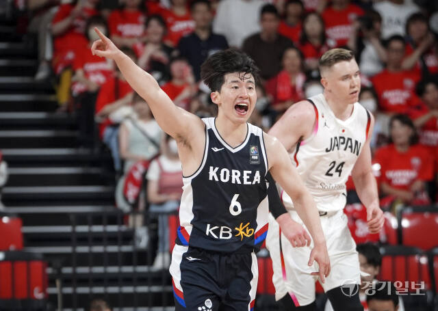 한국농구대표팀, 한일 친선전에서 85-84로 극적인 승리 [포토뉴스]