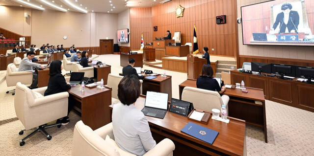 의정부시의회 본회의 모습. 의정부시의회 제공.