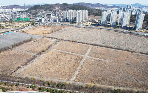 인천 연수구 옛 송도유원지 일대 도시개발사업과 묶인 송도 테마파크 부지. 경기일보DB