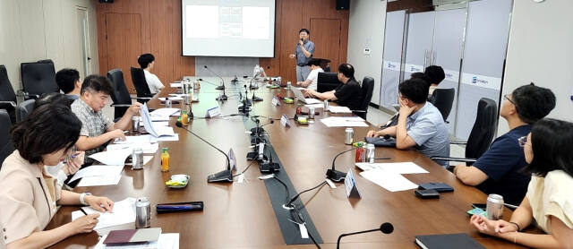 양주시 창업지원센터에서 열린 ‘민·관 협력 우호 간담회 모습. 경기교통공사 제공