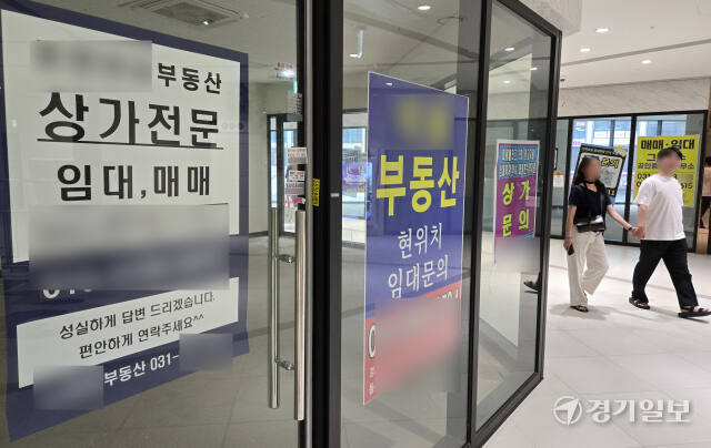 전국적인 중대형 상가 공실률 13.8%, 텅 빈 동탄호수공원 인근 아케이드상가 [포토뉴스]
