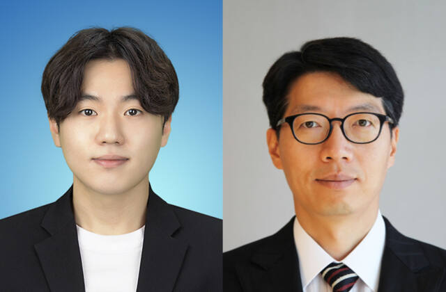 (왼쪽부터) 인하대 컴퓨터 비전·영상처리 연구실 소속 김성호 석사과정생과 지도교수인 송병철 전기컴퓨터공학과 교수. 인하대 제공